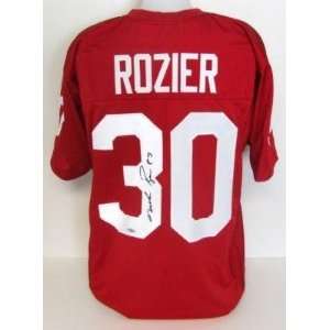 Mike Rozier Autographed Uniform   Red Tri Star   Autographed NFL 