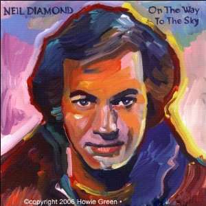 Neil Diamond  On The Way To The Sky album cover embellished digital 