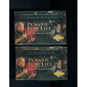 2 CASSETTE TAPES. PAT ROBERTSON. THE POWER OF FAITH AND 