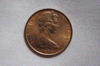 VERY NICE 1976 ELIZABETH II NEW ZEALAND 2 CENT COIN  