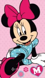 Disney Minnie Mouse Polka Dots Spots Towel Velour Beach Bath Pool Gift 