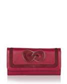    See by Chloe Marti Zip Bow Long Leather Wallet 