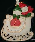 Snow Couple Sleigh Engaged Personalized Ornament  