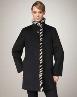 Plush Collar Coat  