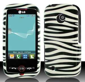 LG Exchange AN270 BLACK WHITE ZEBRA Faceplate Protector Snap On Cover 