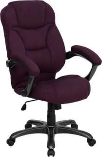Executive High Back Swivel Thick Fabric Office Chair  