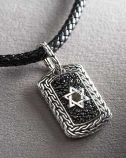 Pure Lavafire Star of David Dog Tag