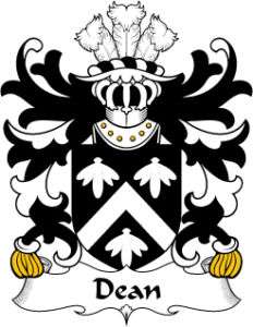 Family Crest 6 Decal  Welsh Armorial  Dean  