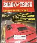 Road & Track Magazine September 1984 Worlds Fastest Cars