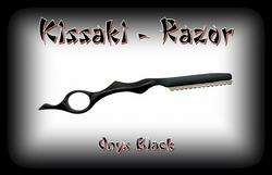 Kissaki Onyx Black Pro Hair Lightweight FEATHER RAZOR  