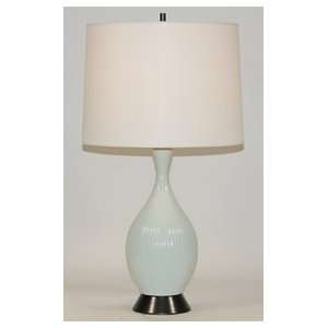  Robert Abbey Pale Green Ariel Contemporary Table Lamp 