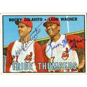 Rocky Colavito & Leon Wagner Cleveland Indians #109 1967 Topps 
