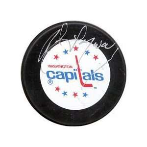 Rod Langway Autographed Puck