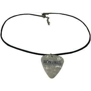 Ron Paul 2012 Guitar Pick Necklace   Leather