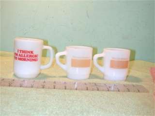   King advertising mugs Anchor Hocking Snoopy Oil Field Equipment  