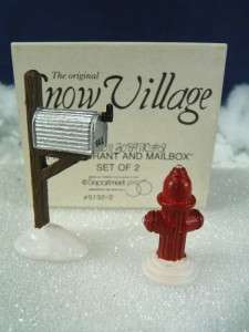 Dept 56 Snow Village Fire Hydrant & Mailbox #51322 (77)  