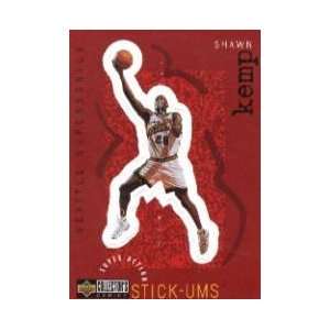   1997 98 Collectors Choice Stick Ums #S25 Shawn Kemp 