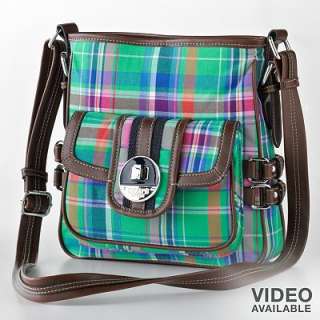 Chaps Plaid Cross Body Handbag