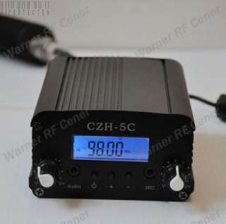 1W/6W PLL LCD fm Transmitter Radio Broadcast station  