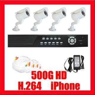 Complete 4 High Resolution Vari focal Cameras Security Surveillance 