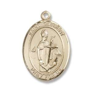  St. Clement Patron Saints Gold Filled St. Clement Pendant 