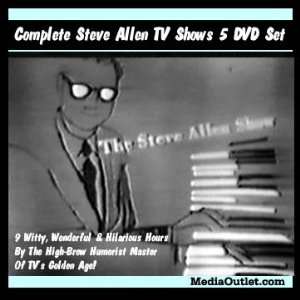 Steve Allen Video Complete 5 Disc Set Old Time TV Shows