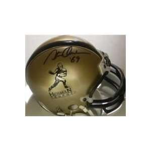Steve Owens autographed Football Mini Helmet (Heisman)