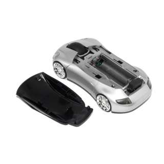 4GHz Wireless 3D Car Sharp Optical Mouse Mice Silver  
