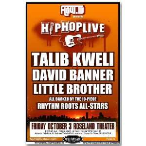  Talib Kweli Poster   E Concert Flyer   Hip Hop Live