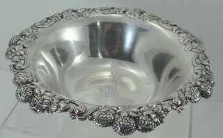 LARGE TIFFANY Sterling Silver 10 FRUIT BOWL w/ CLOVERS, C.1902 1907 