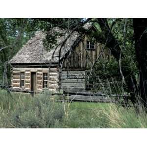 Theodore Roosevelts Log Cabin, Medora, North Dakota Premium Poster 