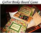   For Broke Rare 1992 Western Publishing Board Game Money Slot Machine