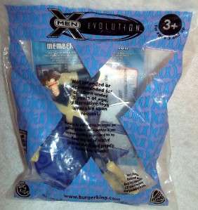 BURGER KING TOY   X MEN EVOLUTION CYCLOP WITH MINI CD ROM  