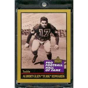 1991 ENOR Turk Edwards Football Hall of Fame Card #38   Mint Condition 