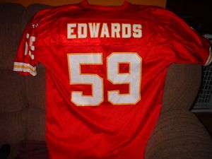 KANSAS CITY CHIEFS DONNIE EDWARDS FOOTBALL JERSEY LG  