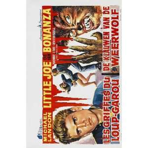   Werewolf Poster Belgian 27x40 Michael Landon Yvonne Lime Whit Bissell