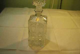 Vintage Glass Decanter Oberglas Austria Label  