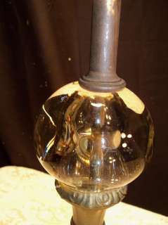 SALE $25  Vintage Ornate Crystal and Slag Glass Desk Lamp  