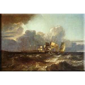   Anchorage 16x11 Streched Canvas Art by Turner, Joseph Mallord William