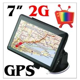   TFT LCD Touch Screen HD Car GPS Navigation Analog TV FM Music Video 2G
