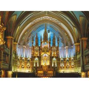  Interior, Basilica of Notre Dame, Montreal, Quebec Province, Canada 