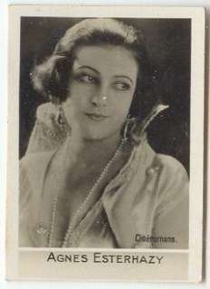 1930s Agnes Esterhazy, German starlet, card #184  