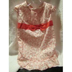  Delicate Leafy Pattern Dog Dress with Pink Ribbon XL 