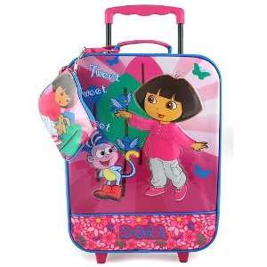    Dora the Explorer & Boots Rolling Luggage Case Toys & Games