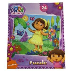  Puzzle   24cps Dora & Boots Puzzles (Garden Fun) Toys & Games