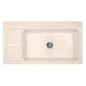   Self Rim Kitchen Sink with Drainboard on left and 2 Faucet Holes 592