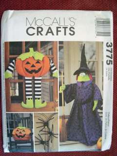 McCALLS HALLOWEEN DECORATIONS PATTERN 3775 One Size OOP  