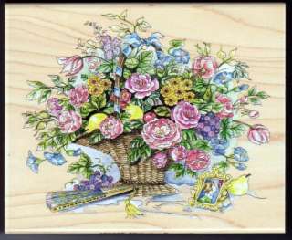 Victorian Bouquet Rubber Stamp Stamps Happen Mildred Wyatt Wood Mount 