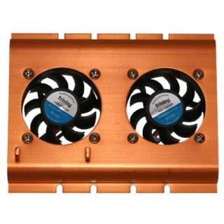 DUAL COOLING FAN 4 HARD DISK DRIVE HDD COOLER, NEW  