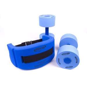  Exervo Aqua Fitness Belt & Pool Dumbbells Kit